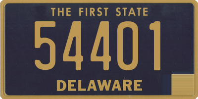 DE license plate 54401