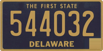 DE license plate 544032