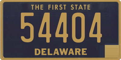 DE license plate 54404