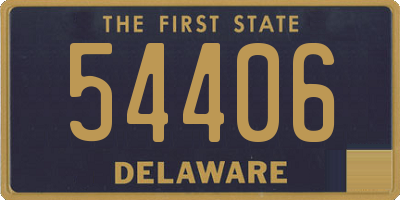 DE license plate 54406