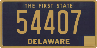 DE license plate 54407