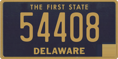 DE license plate 54408