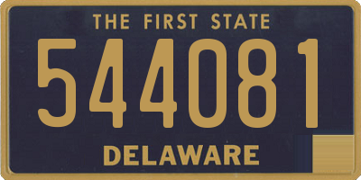 DE license plate 544081