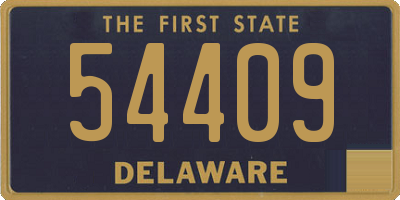 DE license plate 54409