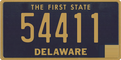 DE license plate 54411