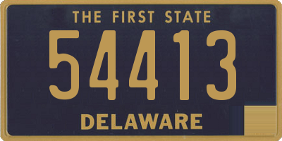 DE license plate 54413