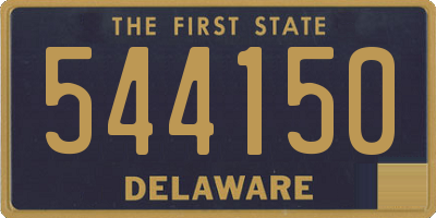 DE license plate 544150