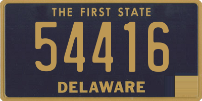 DE license plate 54416