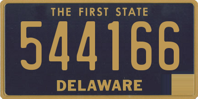 DE license plate 544166