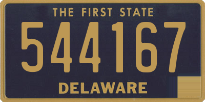 DE license plate 544167