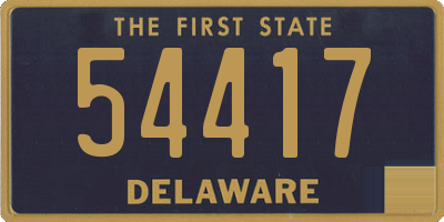 DE license plate 54417