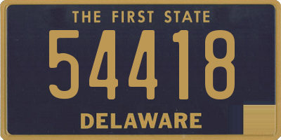 DE license plate 54418