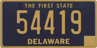 DE license plate 54419