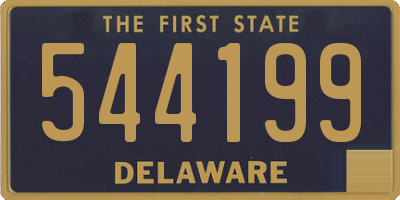 DE license plate 544199