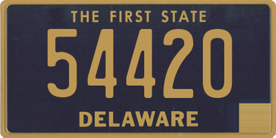 DE license plate 54420