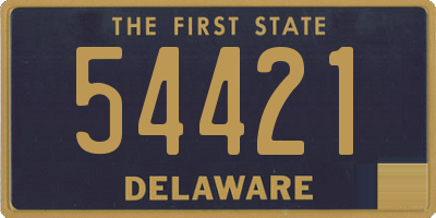 DE license plate 54421