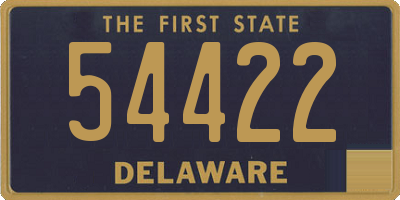 DE license plate 54422