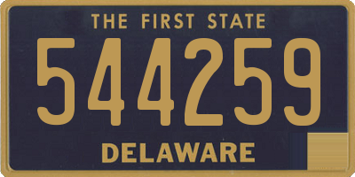 DE license plate 544259
