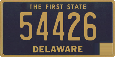 DE license plate 54426