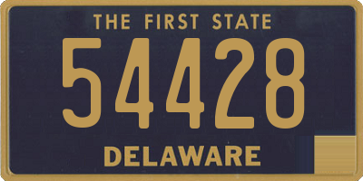 DE license plate 54428