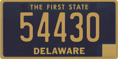 DE license plate 54430