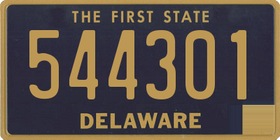 DE license plate 544301