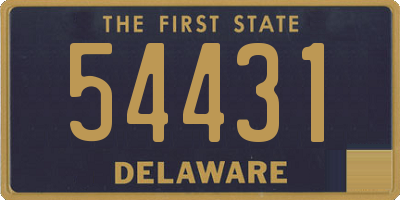 DE license plate 54431