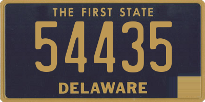 DE license plate 54435