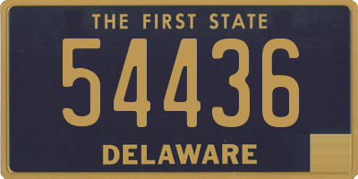 DE license plate 54436