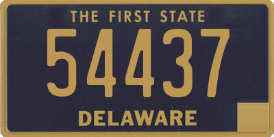 DE license plate 54437