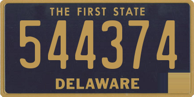 DE license plate 544374