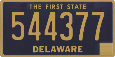 DE license plate 544377