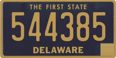 DE license plate 544385