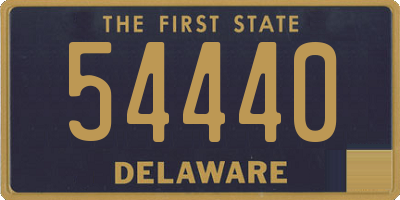 DE license plate 54440