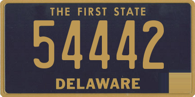 DE license plate 54442