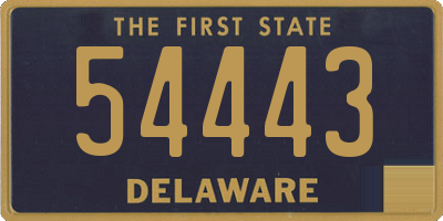 DE license plate 54443