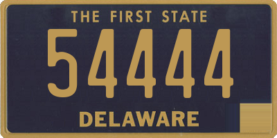 DE license plate 54444