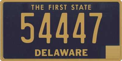 DE license plate 54447