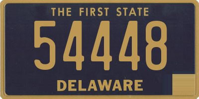 DE license plate 54448