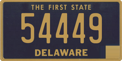 DE license plate 54449