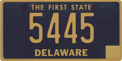 DE license plate 5445