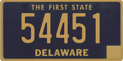 DE license plate 54451