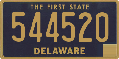 DE license plate 544520