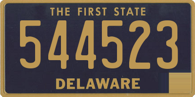 DE license plate 544523