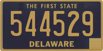 DE license plate 544529