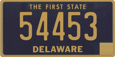 DE license plate 54453