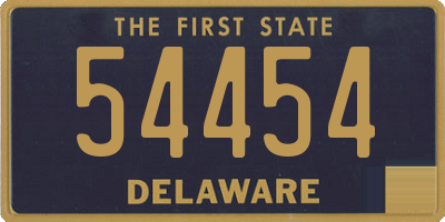 DE license plate 54454