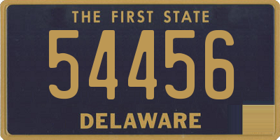 DE license plate 54456