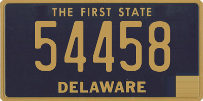 DE license plate 54458