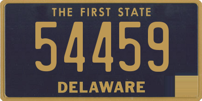 DE license plate 54459